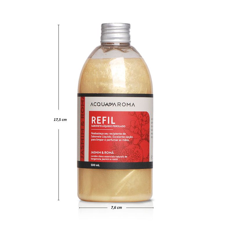 Refil_Sabonete_Liquido_Perolado_Acqua_Aroma_500ml_Jasmim_e_Roma