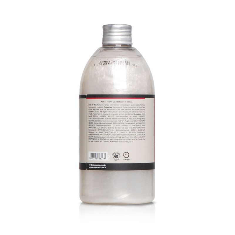 Refil_Sabonete_Liquido_Perolado_Acqua_Aroma_500ml_Sandalo_e_Cassis