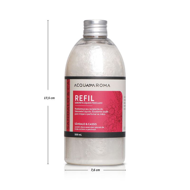 Refil_Sabonete_Liquido_Perolado_Acqua_Aroma_500ml_Sandalo_e_Cassis